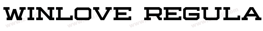 Winlove Regular字体转换 Winlove Regular字体转换